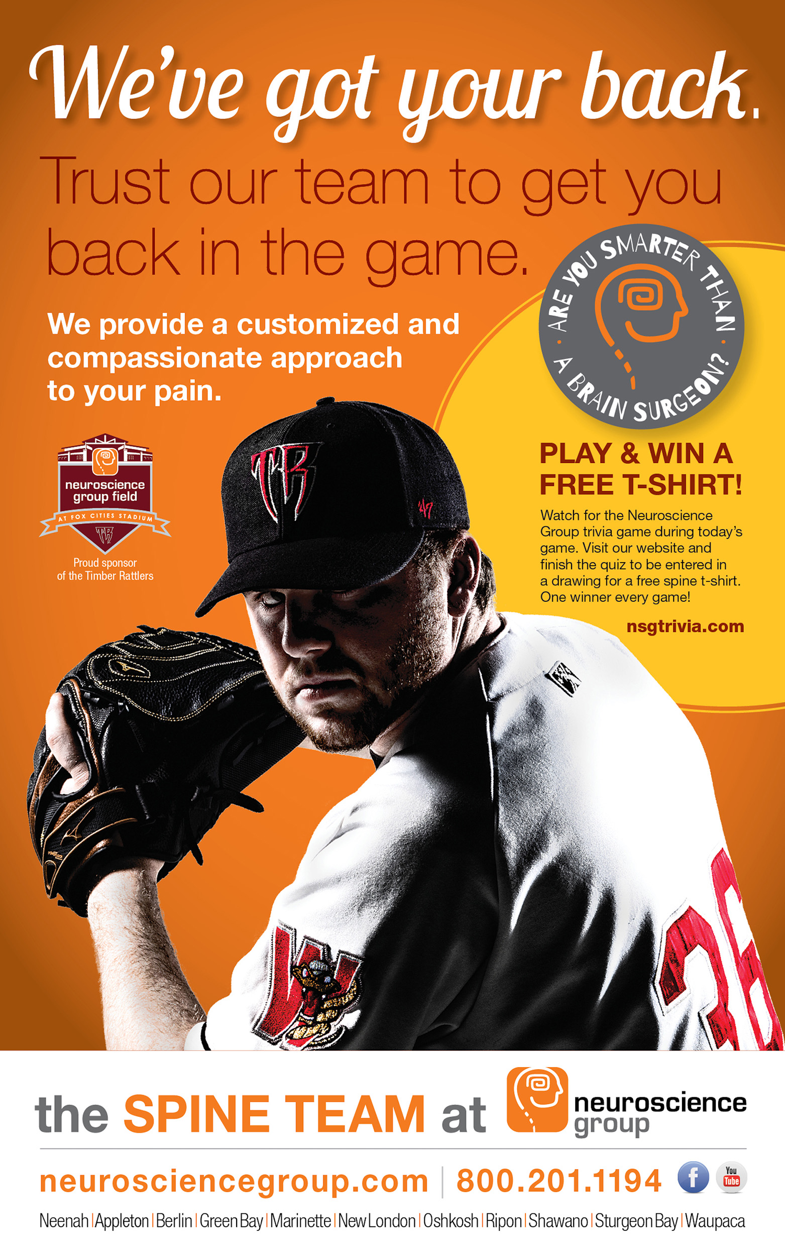 Baseball Neuroscience Group Magazine Advertisement Photography and Graphics