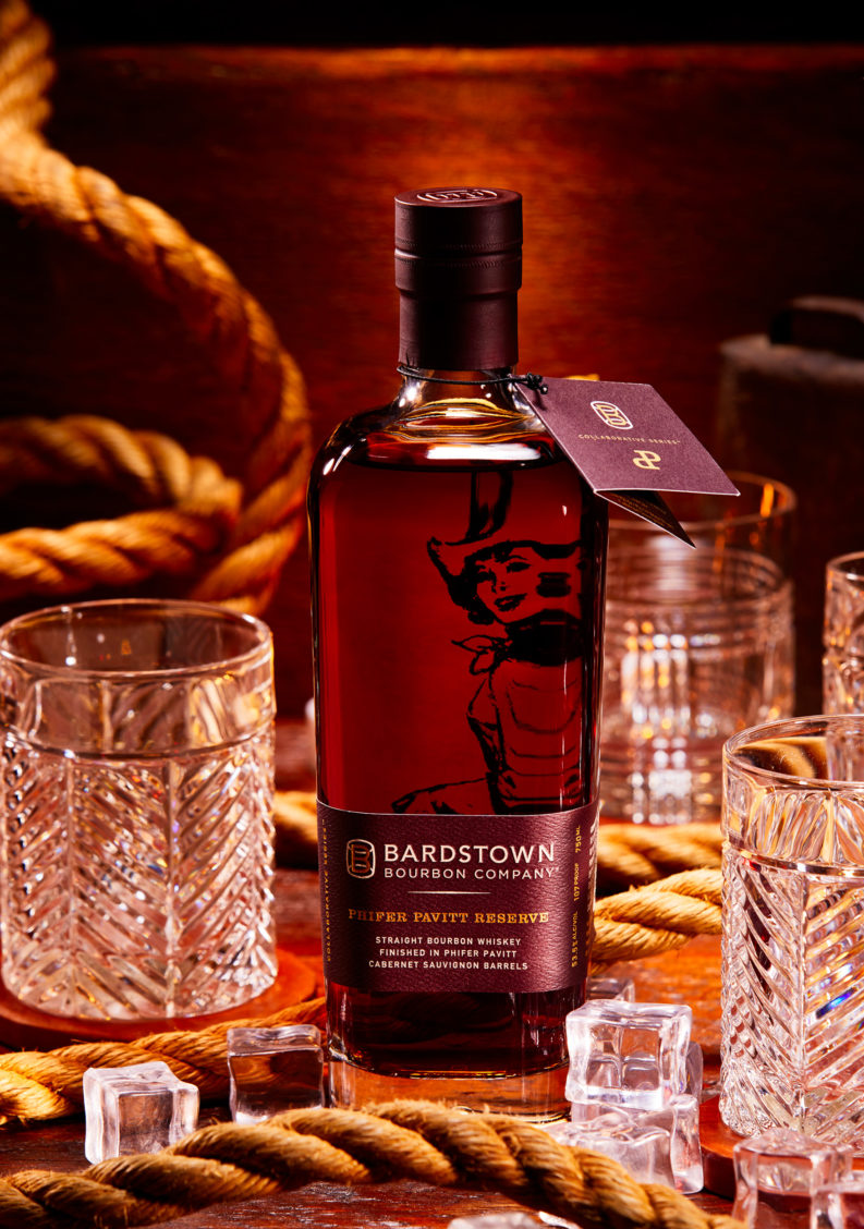 Product photography of a bottle of Bardstown Bourbon